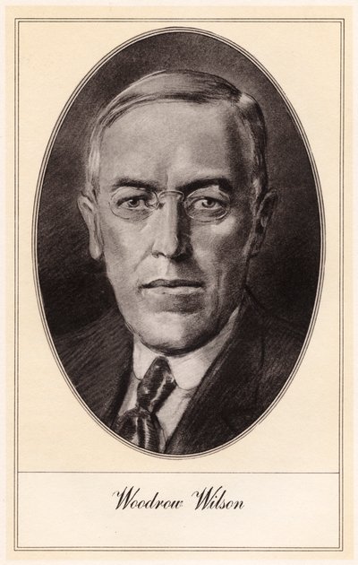 Woodrow Wilson, 28. Präsident der Vereinigten Staaten, frühes 20. Jahrhundert von Gordon Ross