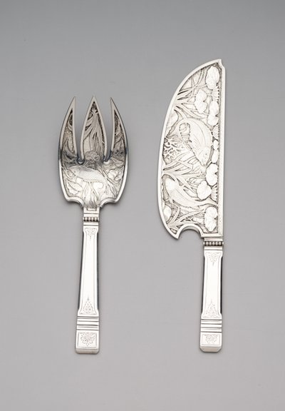 Fischheber und Gabel, ca. 1870-80 von Gorham Manufacturing Company