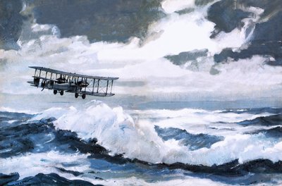 Vickers Vimy bei ihrem rekordbrechenden transatlantischen Flug von Graham Coton