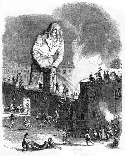 Illustration für Gullivers Reisen von Jonathan Swift von Grandville (1803 47)