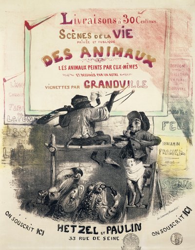 Szenen aus dem Leben der Tiere von Grandville