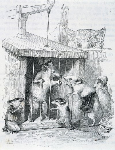 Gefangene Maus umgeben von ihrer zerrissenen Familie - von Grandville von Grandville