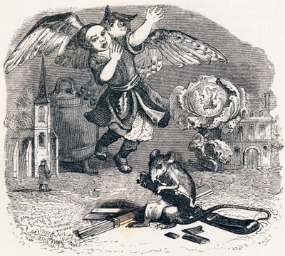 Der untreue Verwalter - Fabeln von La Fontaine von Grandville