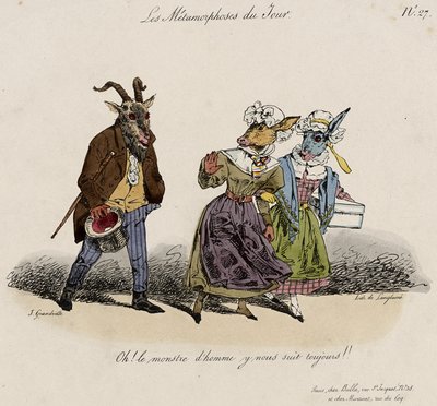 Die Metamorphosen des Tages, Nr. 27 von Grandville