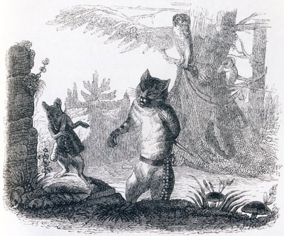 Die Katze und die Ratte von Grandville