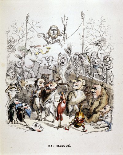 Der Maskenball der Tiere - von Grandville von Grandville