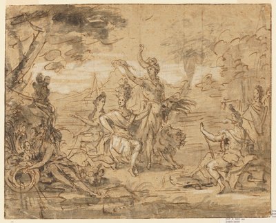 Entwurf für einen Wandteppich: Allegorie von Afrika von Gérard Audran