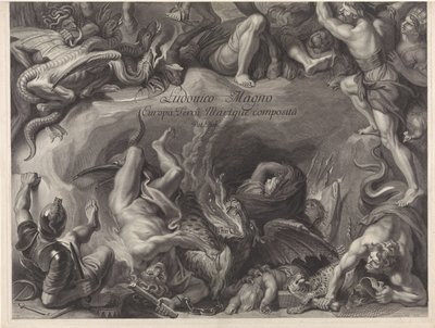 Allegorisches Reiterporträt von Ludwig XIV., König von Frankreich von Gérard Edelinck