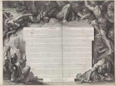 Allegorisches Reiterporträt von Ludwig XIV., König von Frankreich von Gérard Edelinck