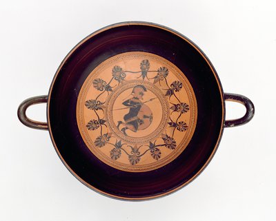 Siana-Schale mit Darstellung eines Kriegers, ca. 560 v. Chr. von Greek