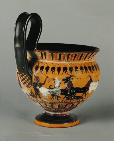 Hirte und seine Ziegenherde von Greek Greek