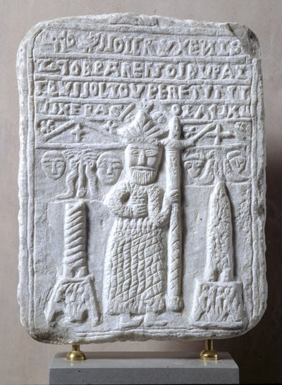 Relief, das Konstantin den Großen mit einer 