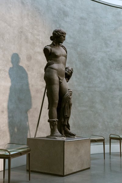 Bacchus und ein Faun, einer der beiden Palatin-Kolosse, 2. Jahrhundert n. Chr. von Greek school