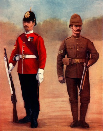 West Yorkshire Regiment Farbsargeant und Yorkshire Regiment Sergeant von Gregory and Co