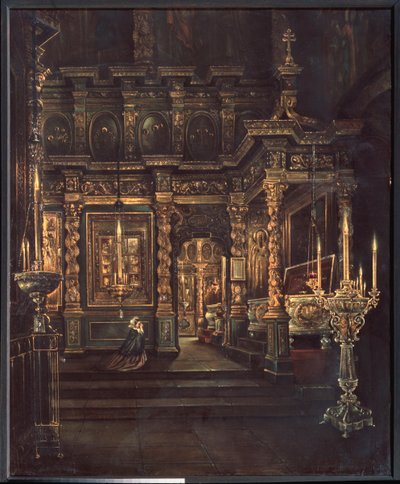 In der Mariä-Entschlafens-Kathedrale in Rostow von Grigory Vasilievich Yurov