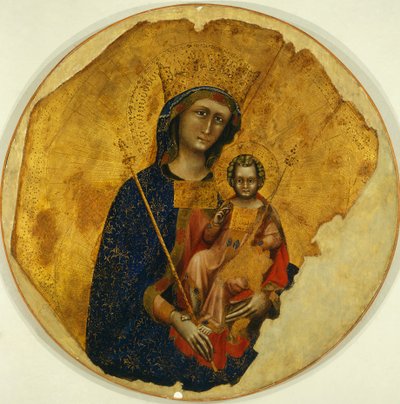Madonna mit Kind, von Ridolfo Guariento oder Guariento di Arpo (aktiv von 1338 bis 1370) von Guariento di Arpo