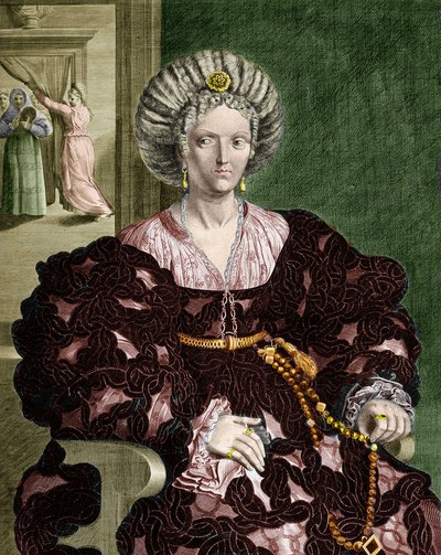 Porträt von Lucrezia Borgia, Italien von Guercino (1591 1666) (after)