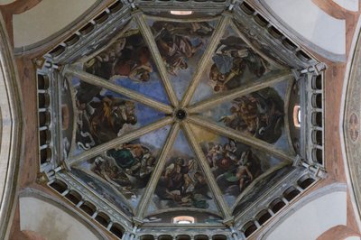 Fresken der Kuppel der Kathedrale von Piacenza von Guercino (1591-1666)