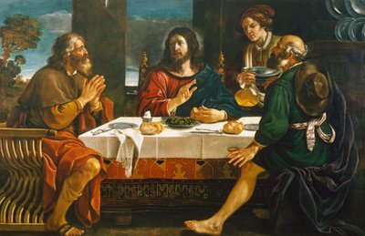 Abendmahl in Emmaus von Guercino