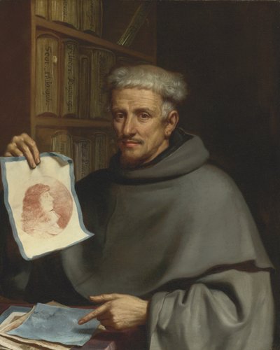 Porträt von Fra Bonaventura Bisi (1601-1659) genannt Il Pittorino (17. Jahrhundert) von Guercino