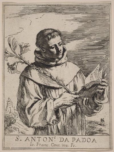 Heiliger Antonius von Padua von Guercino