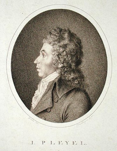 Ignaz Joseph Pleyel (1757-1831) graviert von F.W. Nettling von Guerin (after)