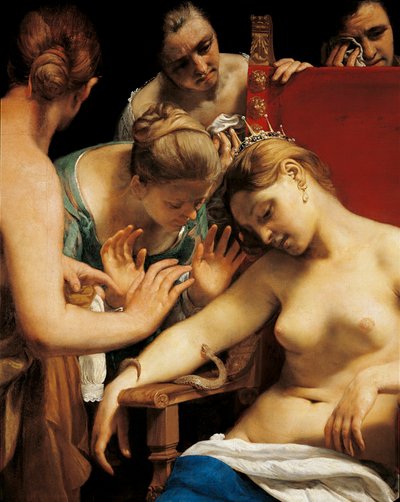 Der Tod der Kleopatra (Detail) von Guido Cagnacci