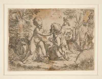 Das Jesuskind und Johannes der Täufer von Guido Reni