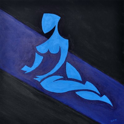 Studie für Figur auf geneigtem Raum, 2015 von Guilherme Pontes