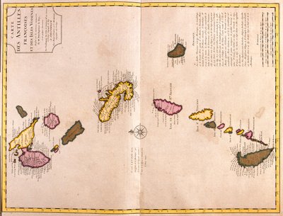 Inseln über dem Winde von Guillaume Delisle