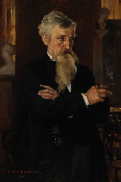 Porträt von August Schauman, Journalist von Gunnar Berndtson