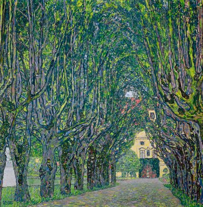 Allee im Park von Schloss Kammer, 1912 von Gustav Klimt