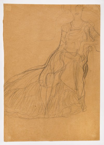 Sitzende Dame (Adele Bloch-Bauer) von Gustav Klimt