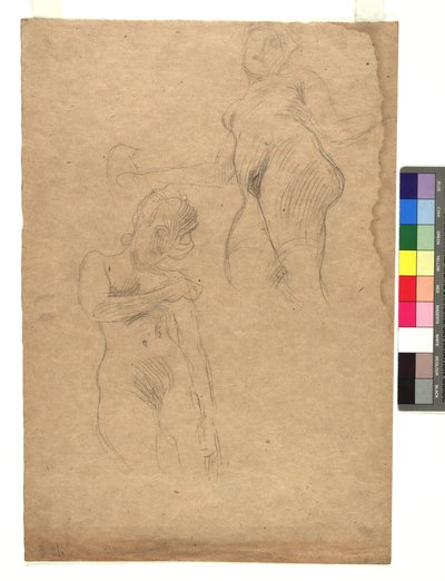 Zwei Studien weiblicher Akte von Gustav Klimt