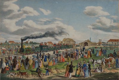 Eröffnung der München-Augsburg Eisenbahn am 1. September 1839, 1839 von Gustav Kraus
