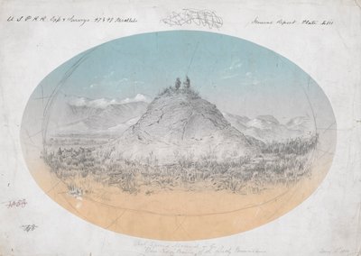 Heiße Quelle Mound in der von Gustav Sohon