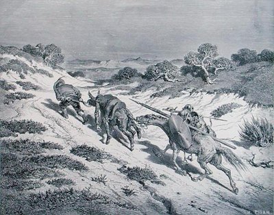 Der geschlagene Ritter und sein Knappe, aus 