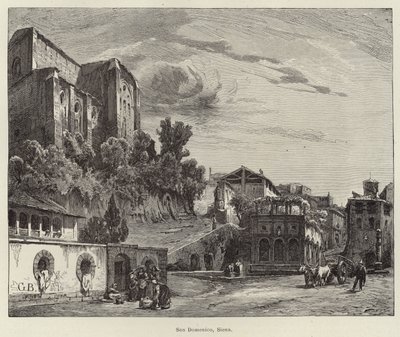 Basilika von San Domenico, Siena von Gustave Bauernfeind