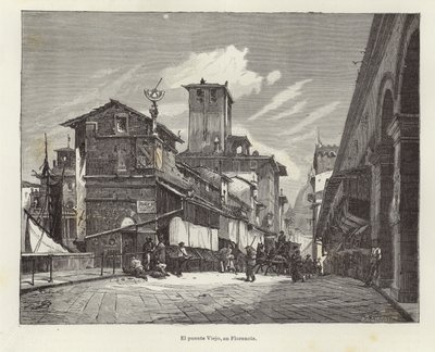 Ponte Vecchio in Florenz von Gustave Bauernfeind