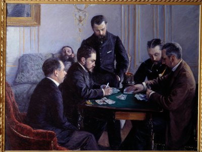 Das Besigue-Spiel von Gustave Caillebotte
