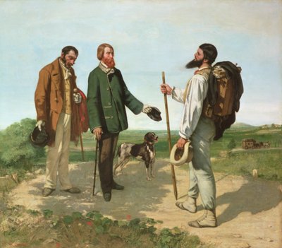 La Rencontre, oder Bonjour Monsieur Courbet von Gustave Courbet