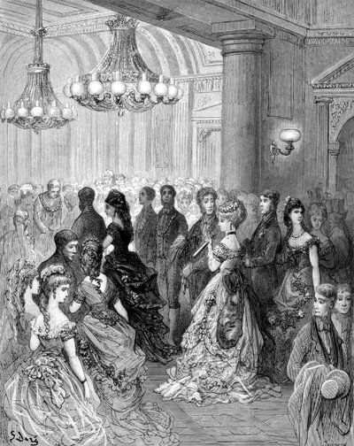 Ein Ball im Mansion House, 1872 von Gustave Dore