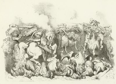 Ein Angriff der leichten Kavallerie unter der Herrschaft von Ludwig XIV von Gustave Dore