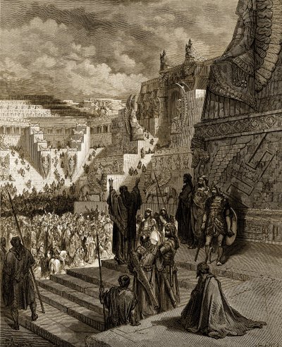 Artaxerxes gewährt den Juden Freiheit - Bibel von Gustave Dore