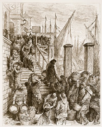 Billingsgate, Fischanlandung, aus 
