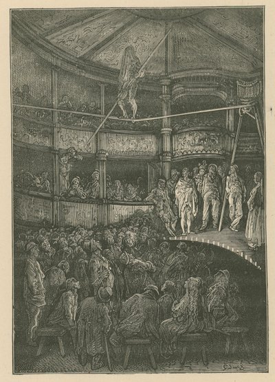 Blondin in Shoreditch, London von Gustave Dore