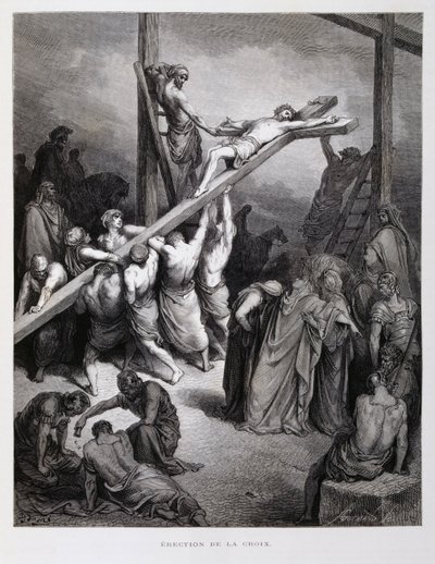 Christus gekreuzigt, Illustration aus der Dore-Bibel von Gustave Dore