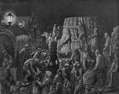 Covent Garden Market - Früher Morgen, 1872 von Gustave Dore