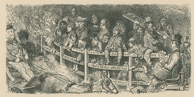 Menschenmengen beobachten Wagenrennen von Gustave Dore