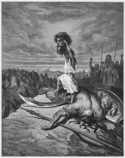 Gustave Doré Bibel: David und Goliath von Gustave Dore